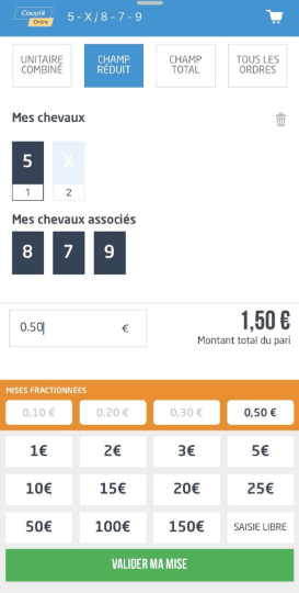 Exemple Couplé Ordre en champ réduit